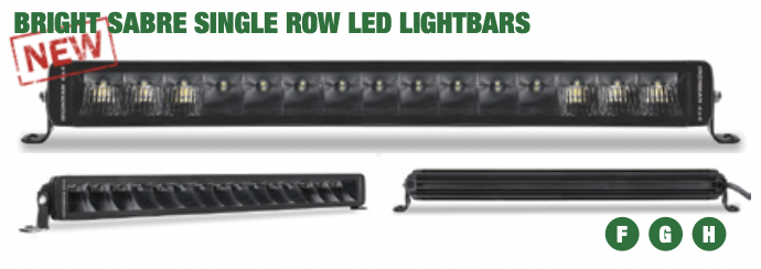 75W Bright Sabre Single Row Lightbar (20”)