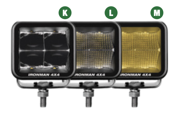 40W Bright Cube Spot Beam LED - Clear