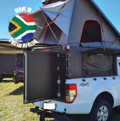 Alu-Cab Canopy Camper Ford Ranger X/Cab 2012+, Black