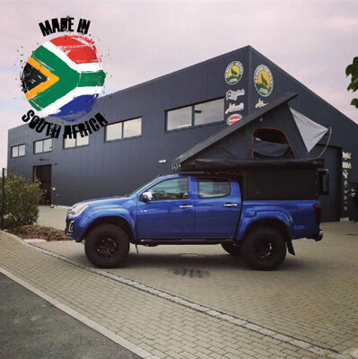 Alu-Cab Canopy Camper Isuzu D-Max D/Cab 2012+, Black