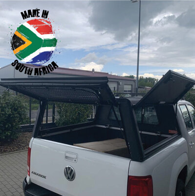 Alu-Cab Canopy Explorer VW Amarok 2010+ D/Cab black/ tread plate
