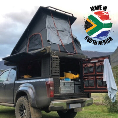 Alu-Cab Canopy Camper Isuzu D-Max X/Cab 2012+, Black