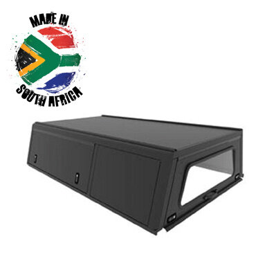 Alu-Cab Canopy Explorer Toyota Hilux 2016+ S/Cab black/ smooth plate