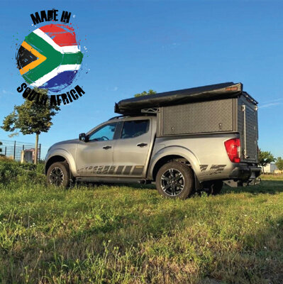 Alu-Cab Canopy Camper Nissan Navara NP300 D/Cab 2016+, Black