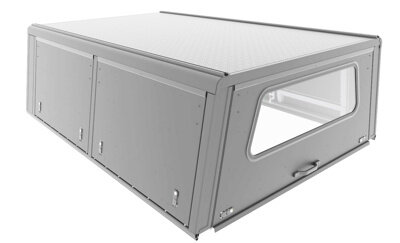 Alu-Cab Canopy Explorer Toyota Land Cruiser 79 1984+ S/Cab silver/ smooth plate