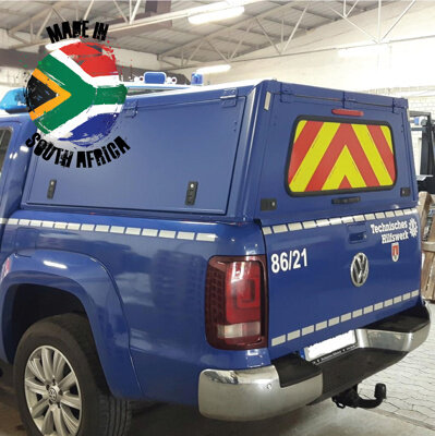 Alu-Cab Canopy Explorer VW Amarok 2010+ D/Cab black/ smooth plate
