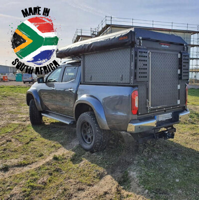 Alu-Cab Canopy Camper Mercedes X-Class D/Cab, Black