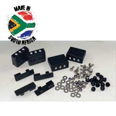 Alu-Cab Feet for Load Bars 60mm, black (4x)