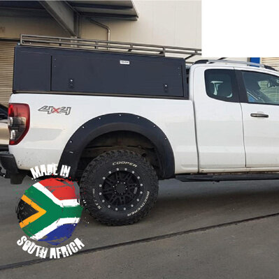 Alu-Cab Canopy Explorer Ford Ranger 2012+ X/Cab black/ smooth plate