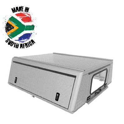 Alu-Cab Canopy Adventure Ford Ford Ranger 2012+ D/Cab Silver/ Tread Plate