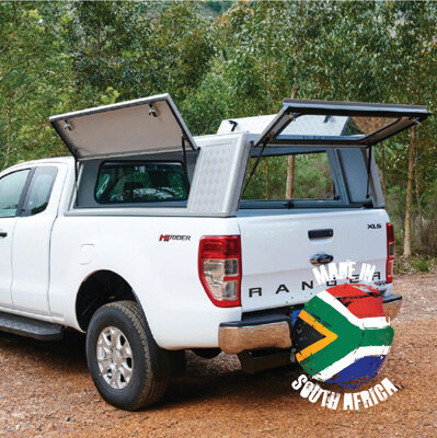 Alu-Cab Canopy Explorer Ford Ranger 2012+ X/Cab silver/ tread plate