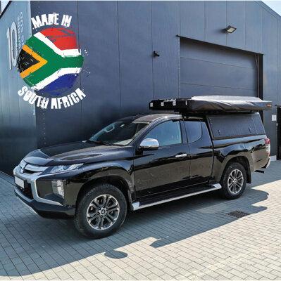 Alu-Cab Canopy Explorer Mitsubishi L200/ Fiat Fullback 2016+ X/Cab black/ tread plate