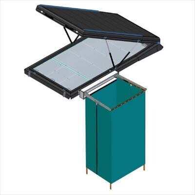 Alu-Cab Shower Cube Mounting Brackets - Hercules Roof conversion (left-hand side)
