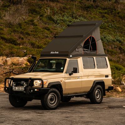 Alu-Cab Roof Conversion "Hercules G2" for Toyota Land Cruiser 75 & 78, black