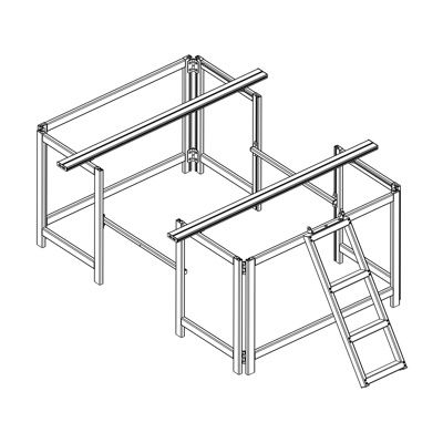 Alu-Cab Merchandise Stand for Tent