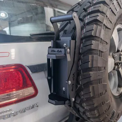 Can Crusher Spare Wheel Holder