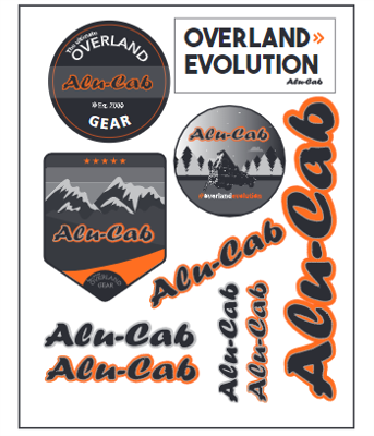 Alu-Cab Merchandise Sticker Page