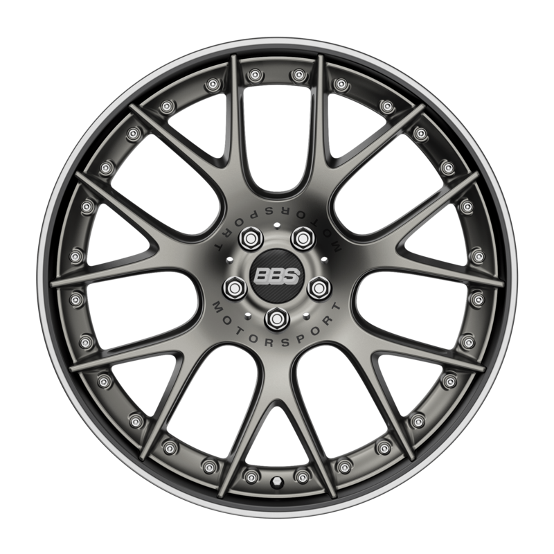 BBS CH-RII Platin Matt/schwarz - 8,5/20"ET32 LK5x120
