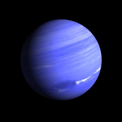 Neptune Planetary Candle