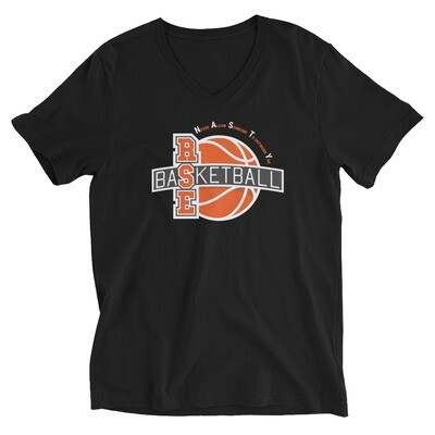 RSE Basketball | V-Neck T-Shirt | Black