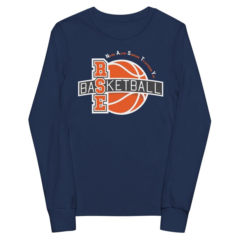RSE Basketball | Youth Long Sleeve Tee | Dark Colors