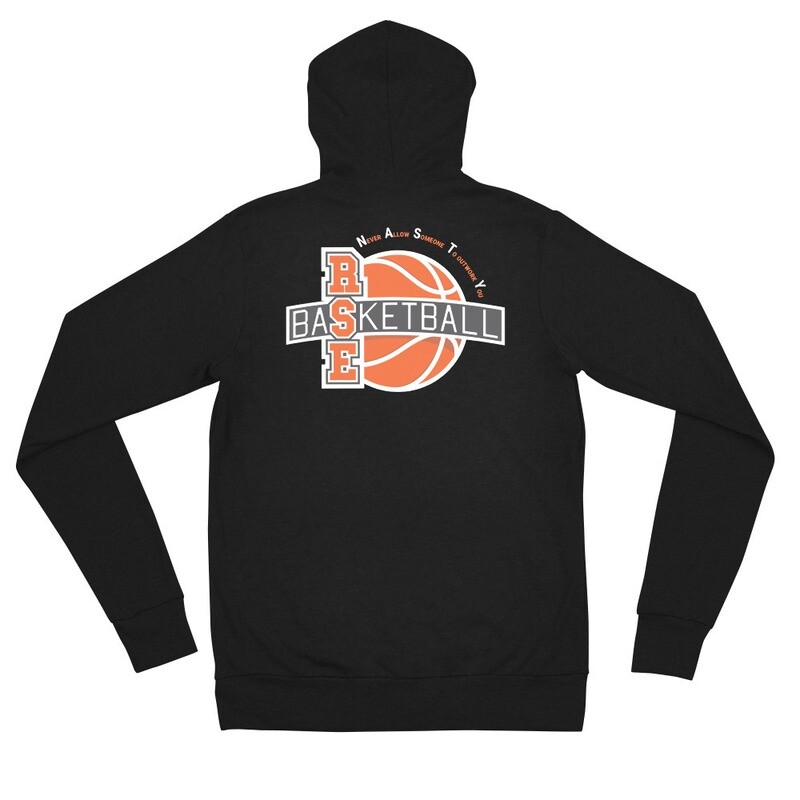 RSE Basketball | Zip Hoodie | Dark Colors | Back Print
