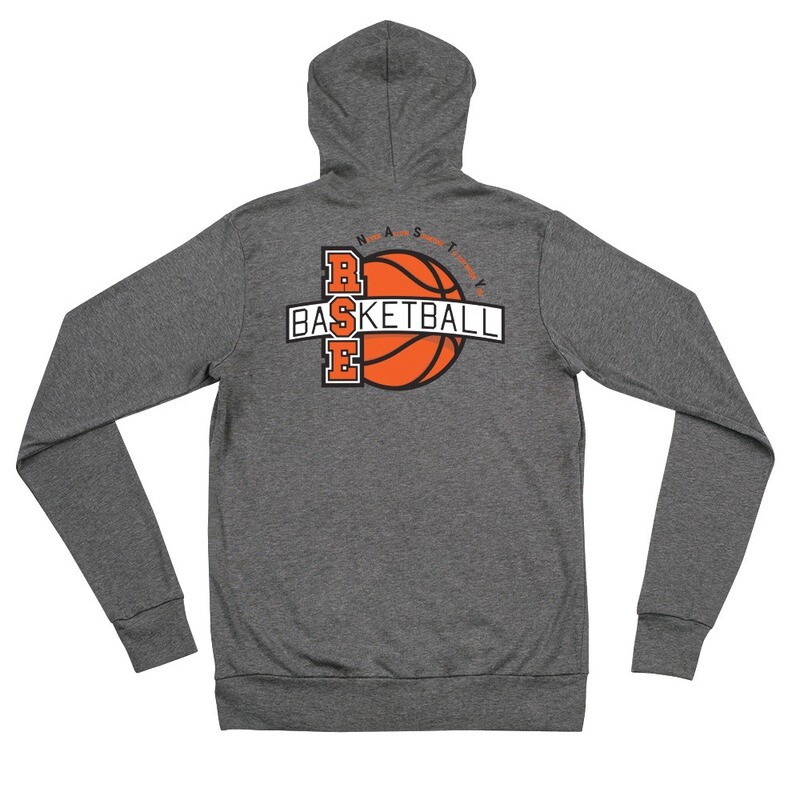 RSE Basketball | Zip Hoodie | Light Color | Back Print