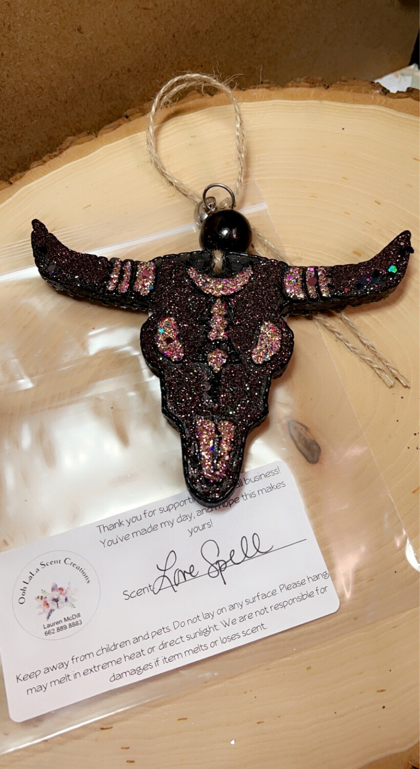 Bull Skull Freshie - You Chose Colors