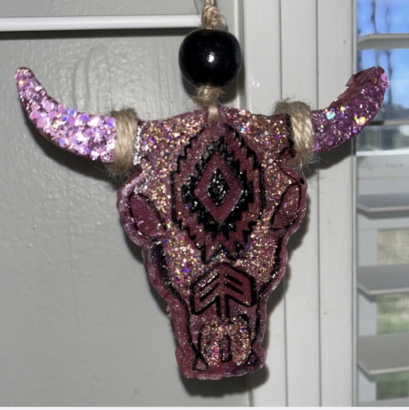 Bull Skull Freshie - You Chose Colors