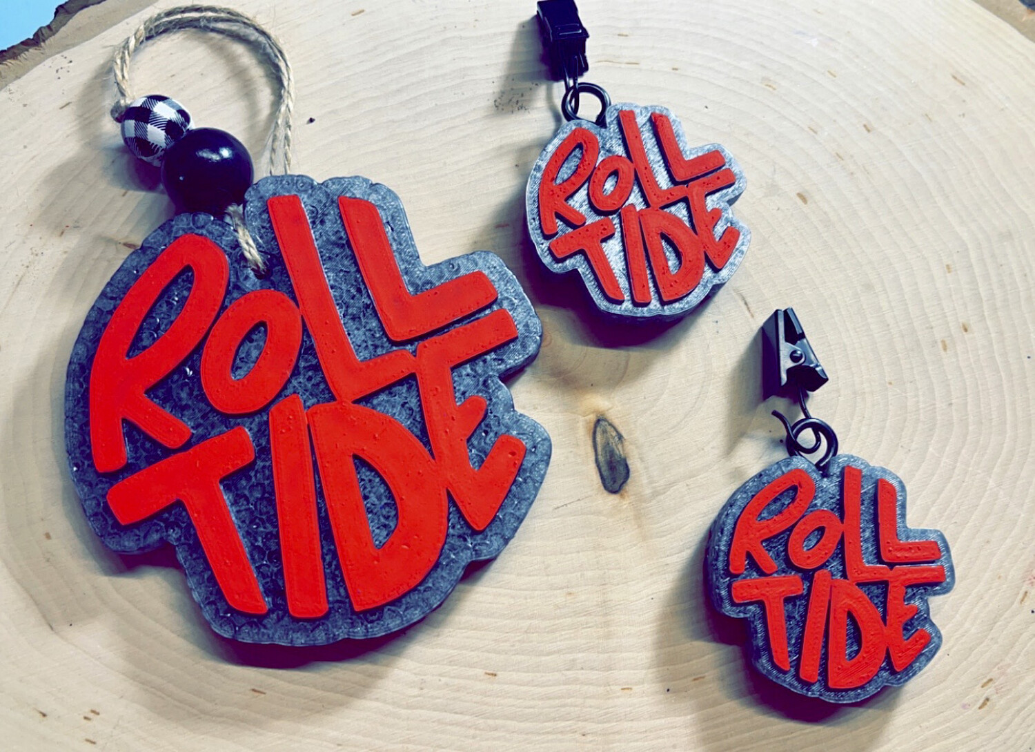 Roll Tide Freshie Set With Vent Clips