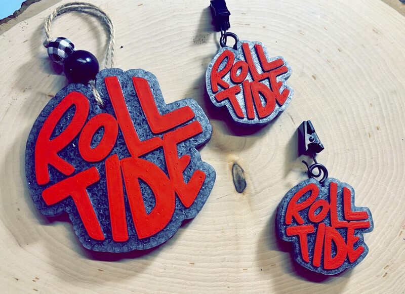 Roll Tide Freshie Set With Vent Clips