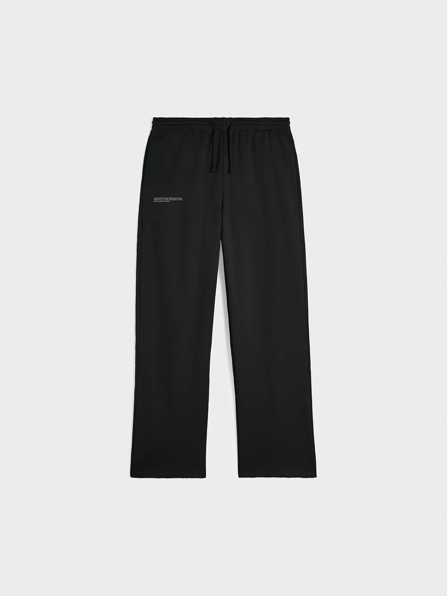 loose track pants - black