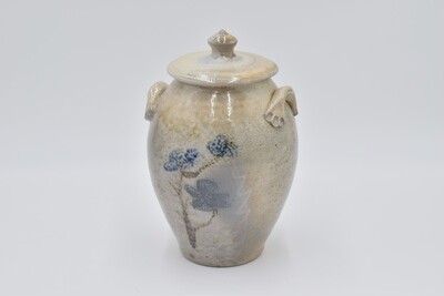 Blue Flower Lidded Jar