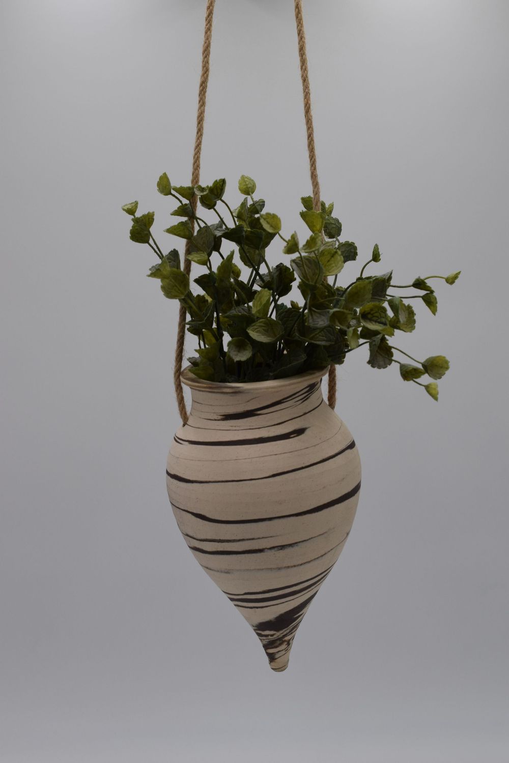 Mixed Clay Hanging Planter