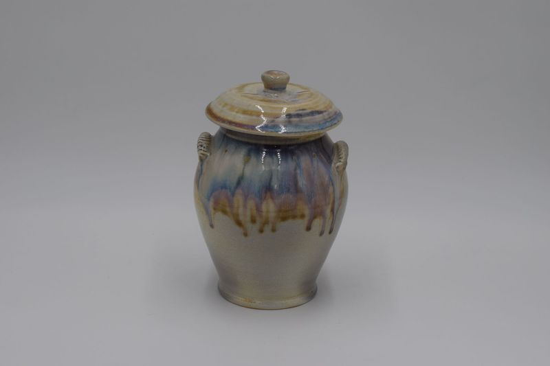 Woodfire lidded jar