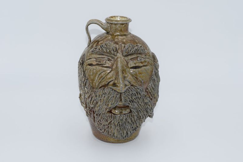 Woodfire face jug
