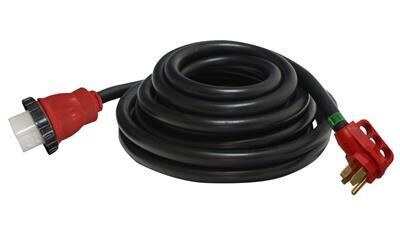 Single Detachable Outlet With Locking Ring, 50 Amp, 25 Foot Length