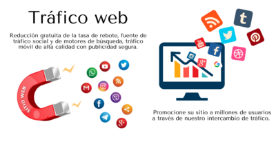 Intercambio de tráfico web premium 1 Mes