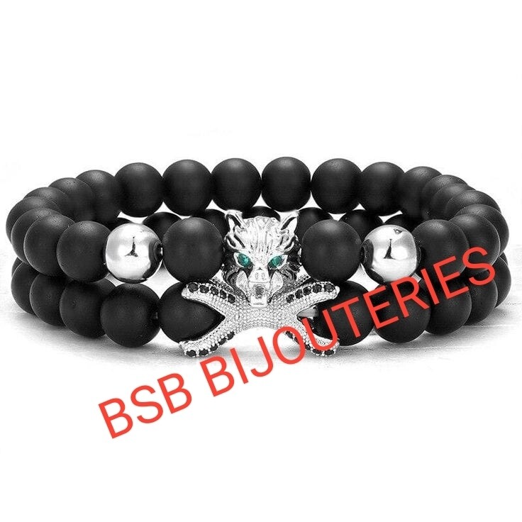 Bracelets Tibétains tête de ours et patte de griffe