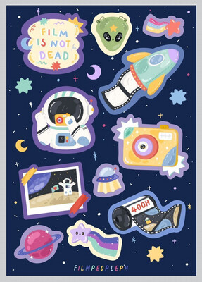Let’s Go To Space Sticker Sheet