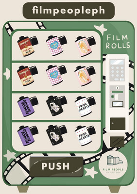 Film Vending Machine Sticker Sheet