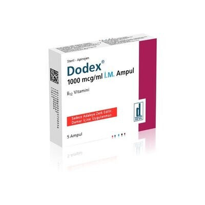 Buy Injectable Vitamin B12 - 5 x 100mcg Ampules by DEVA
