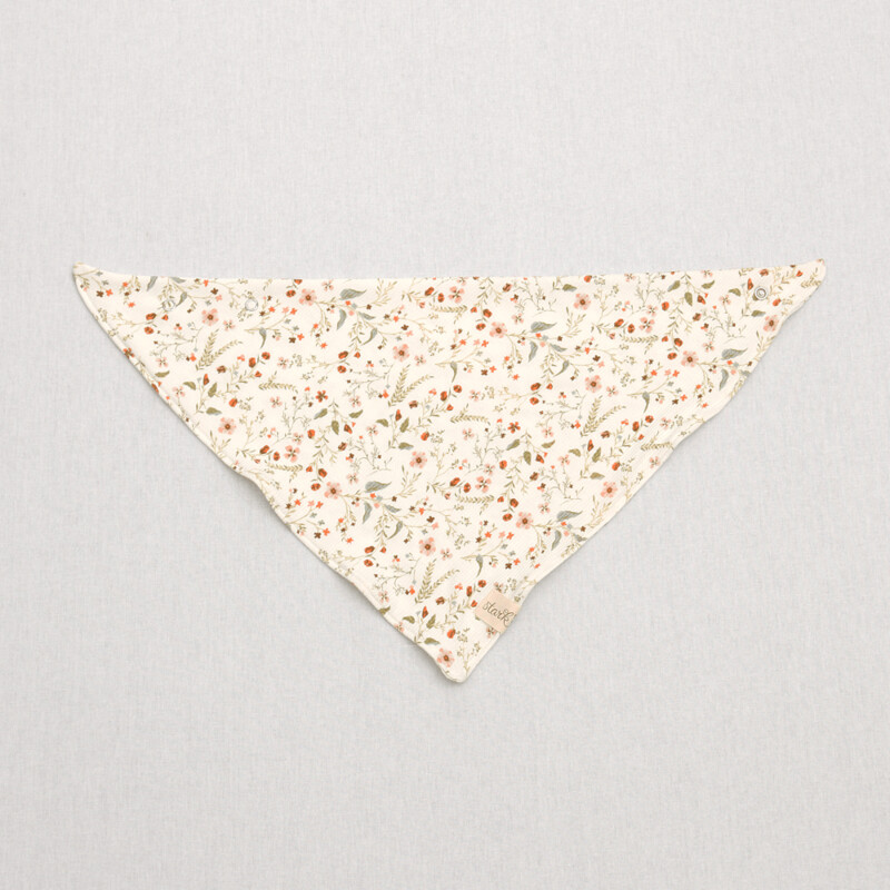 Halstuch mit Druckknöpfen - Rib Jersey - Little Flowers - ca. 1 bis 3 Jahren