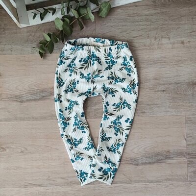 Pants - Blue Leaves