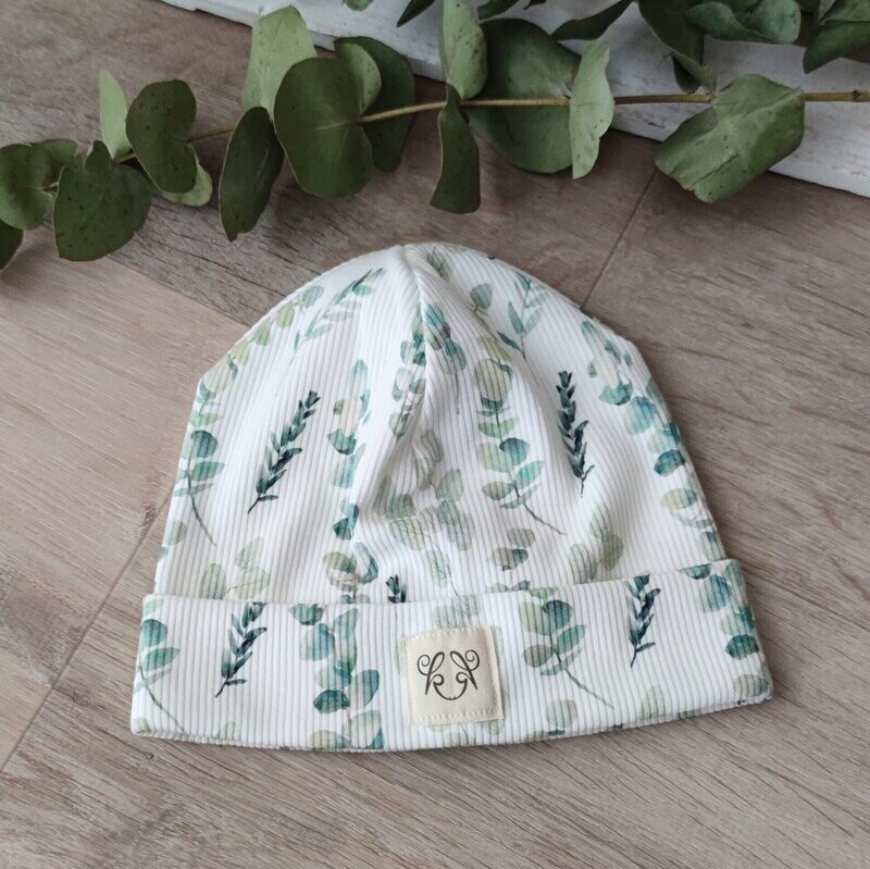 (Sofortkauf) Rib Mütze - Eukalyptus - Kopfumfang 42-44 cm