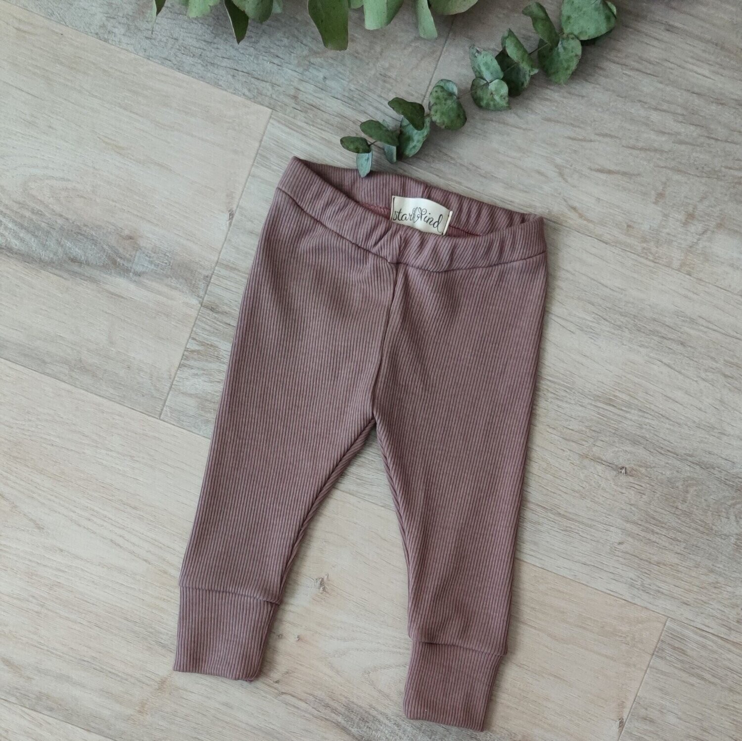 Rib Leggings - Mauve