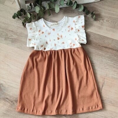 Kleid - Strohblume - Gr. 122/128 Kleid - Strohblume - Gr. 122/128
