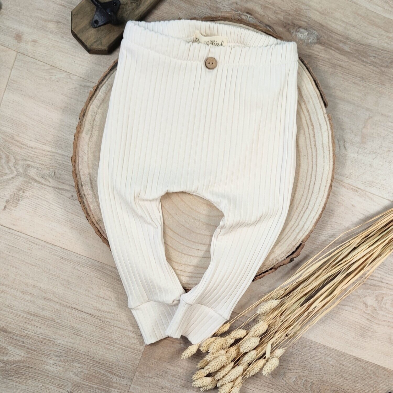 Breit-Rib Pants - Ecru