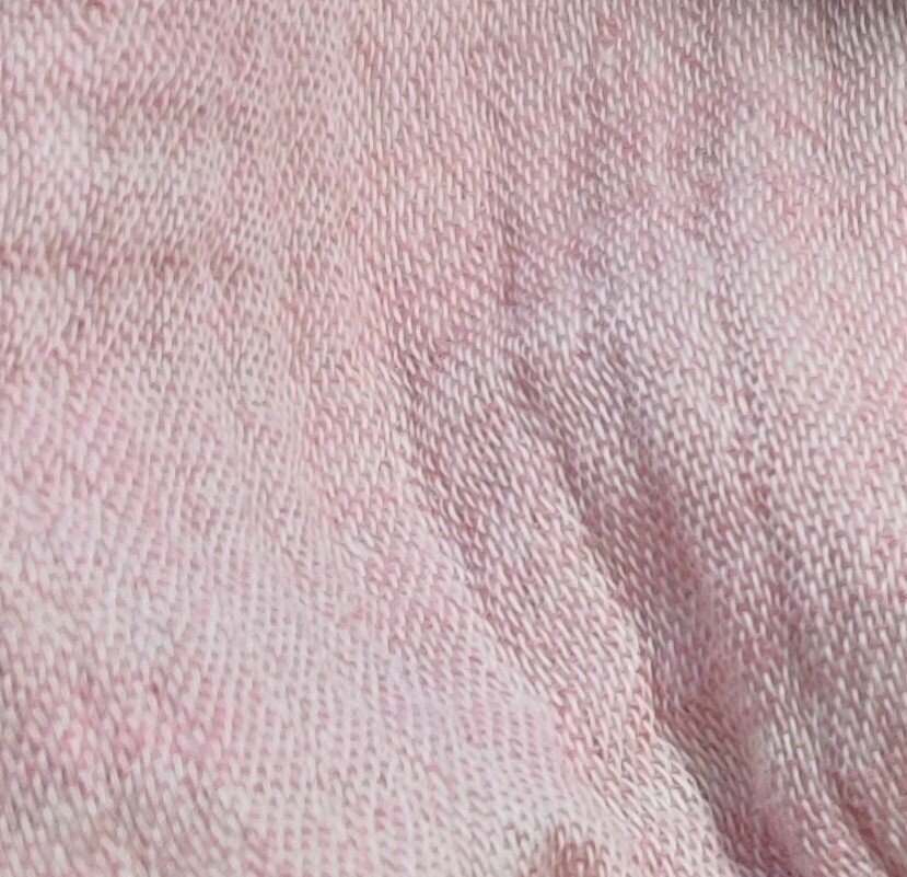 Halstuch mit Druckknöpfen - Musselin - Rosa meliert - ca. 1 bis 3 Jahren