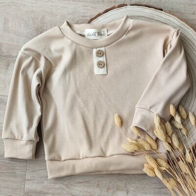 Rib Pullover - Cappuccino